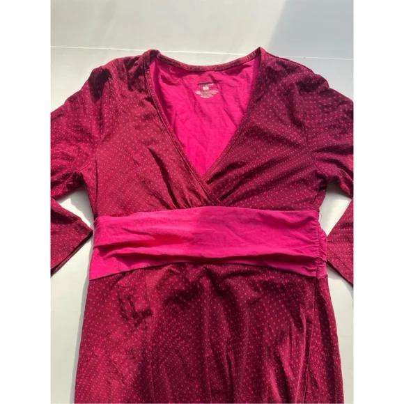 Patagonia Wrap Style Dress Pink Print Fit and Flare Smal - Picture 4 of 8